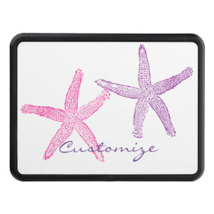 Pink Purple Starfish Thunder_Cove Hitch Cover