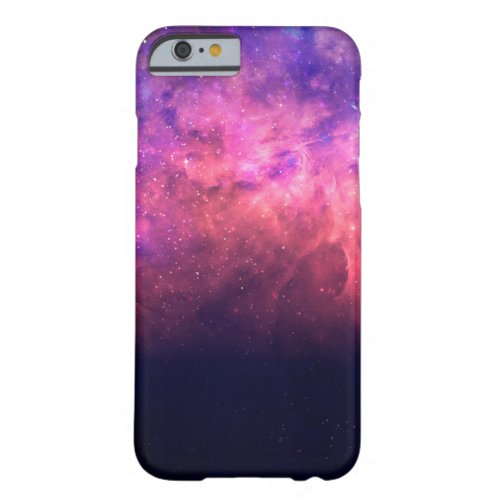 Pink Purple Starry Sky Cosmic Galaxy Sky Fire Glow Barely There iPhone 6 Case