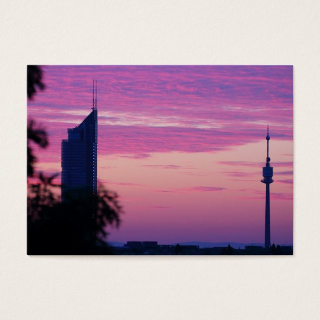 Pink Purple Sunrise In Vienna Austria (Front)