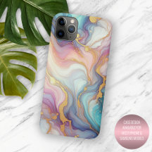 Pink Purple Teal Aqua Blue Gold Marble Art Pattern