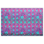 PINK, PURPLE &amp; TEAL HIBISCUS!  PIMA COTTON! FABRIC