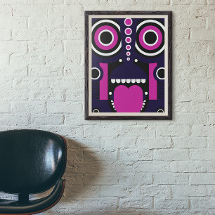 Pink Purple Tiki Gallery Wrap