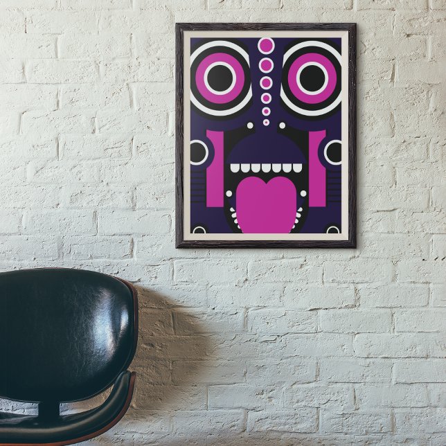 Pink Purple Tiki Gallery Wrap (Creator Uploaded)