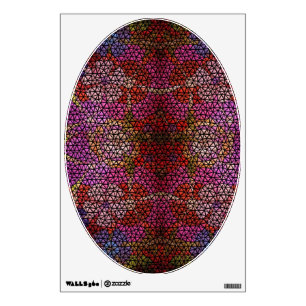 Pink, Purple Tile - Art for Your Toilet Wall Decal