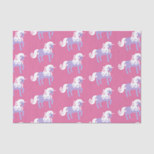 Pink Purple Unicorn Birthday Tissue Paper