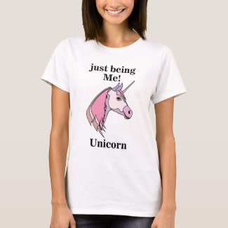 Pink Purple Unicorn Head T-Shirt