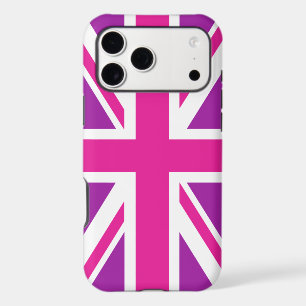 Pink & Purple Union Jack/Flag iPhone 17 Pro Max Case