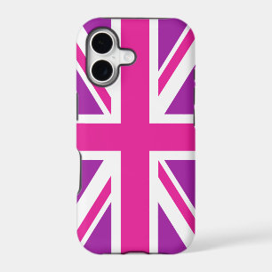 Pink & Purple Union Jack/Flag iPhone 17 Case