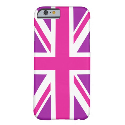 Pink  Purple Union JackFlag Barely There iPhone 6 Case