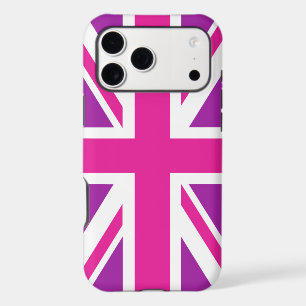 Pink & Purple Union Jack/Flag iPhone 17 Pro Max Case