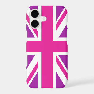 Pink & Purple Union Jack/Flag iPhone 17 Case