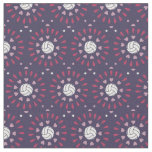 Pink &amp; Purple Volleyballs Kaleidoscope Pattern Fabric