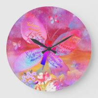 pink purple watercolor butterfly cross