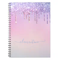 Purple Watercolor Personalized Artist's Sketchbook Notebook, Zazzle