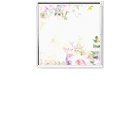 Pink Purple Watercolor Roses & Greenery on Marble