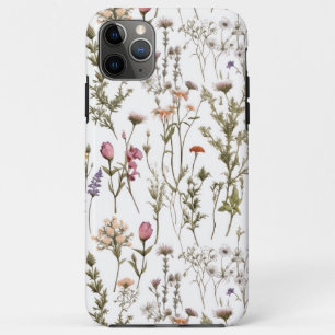 Pink Purple Watercolor Wildflower iPhone 11 Pro Max Case