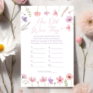 Pink Purple Wildflowers How Old Were They Game