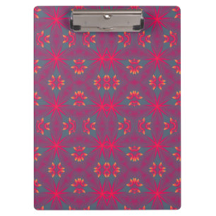 Pink, Purple, Yellow and Gray design Clipboard