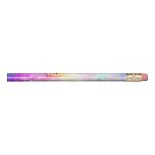pink purple yellow bright nebula galaxy space pencil (Back)