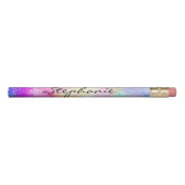 pink purple yellow bright nebula galaxy space pencil (Front)