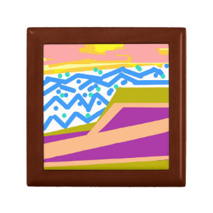 Pink Purple Yellow Sunset Yacht Gift Box