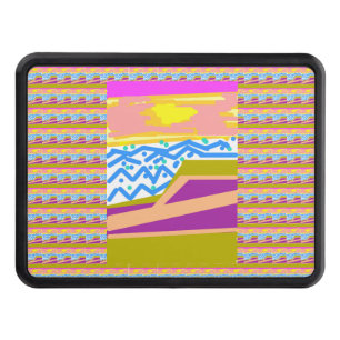 Pink Purple Yellow Sunset Yacht Hitch Cover