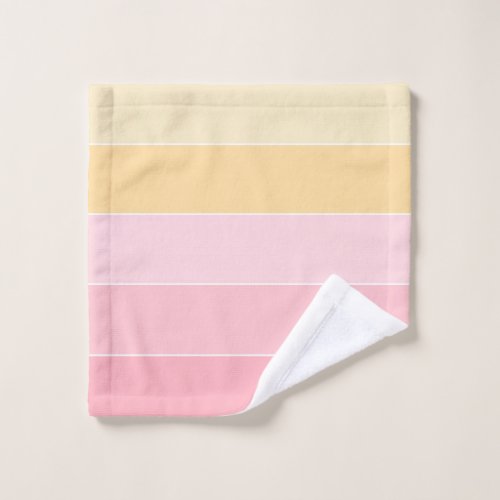 Pink Purple Yellow White Colors Pattern Template Wash Cloth