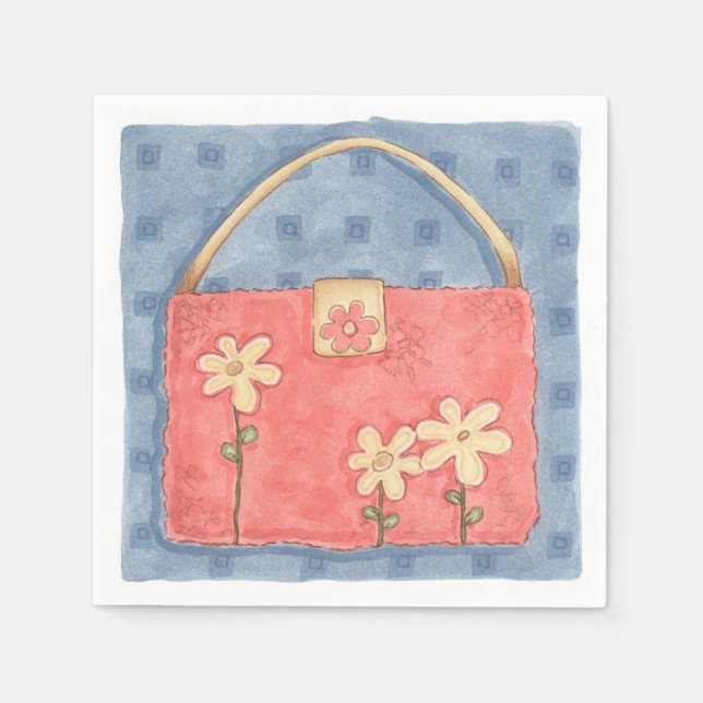 Pink Purse - Paper Napkins (Front)