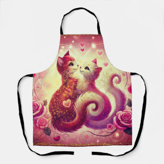 Pink Pussy Cats Scented Candle  Apron