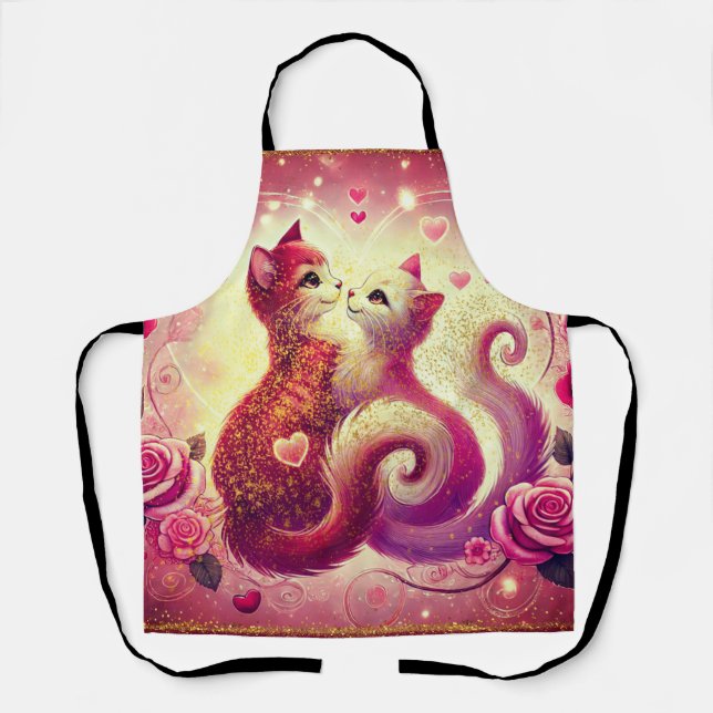 Pink Pussy Cats Scented Candle  Apron (Front)