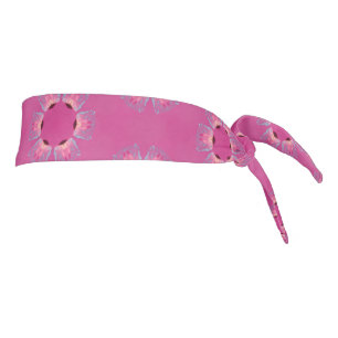 Pink Pyrite Pattern design Tie Headband