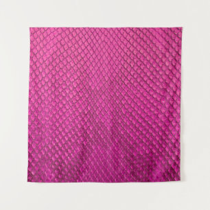 Pink python snake skin texture tapestry
