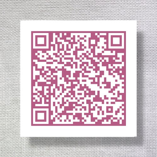 Pink  QR Code Fabric Clothing Labels