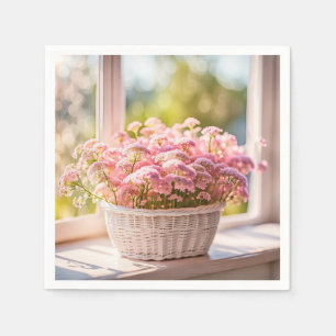 Pink Queen Anne's Lace Bouquet Napkins
