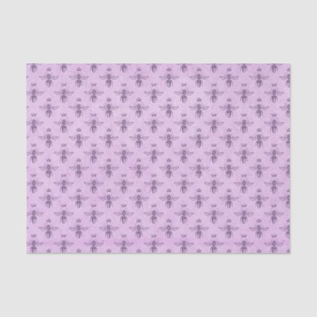 Pink Queen Bee Tissue Paper (Front)