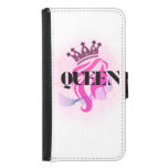 Pink Queen Crown Design – Confident Feminine Power Samsung Galaxy S5 Wallet Case