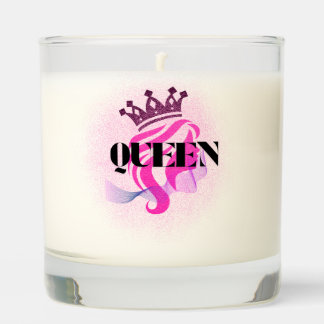 Pink Queen Crown Design – Confident Feminine Power Scented Candle