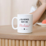 Pink Quieres Ser Mi Madrina Godmother Proposal Coffee Mug at Zazzle