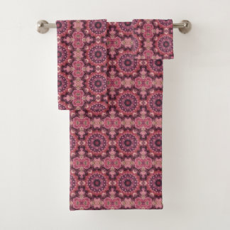 Pink Quilt Bath Towel Set