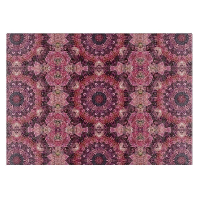 Pink Quilt Cutting Board (Front)