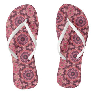 Pink Quilt Flip Flops