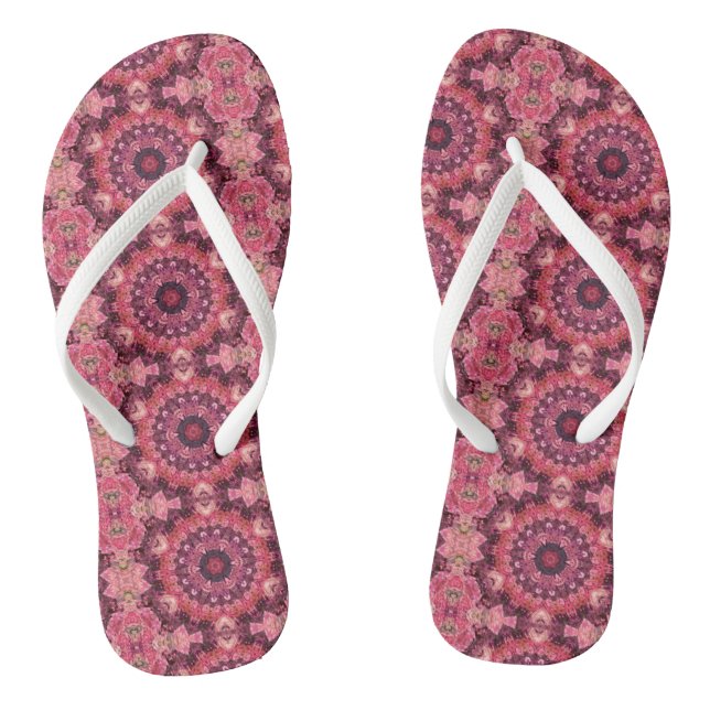 Pink Quilt Flip Flops (Footbed)