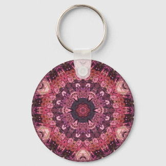 pink quilt keychain