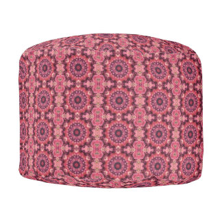 Pink Quilt Pouf