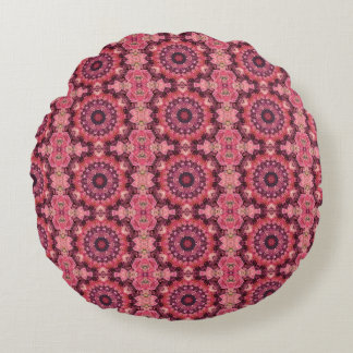 Pink Quilt Round Pillow