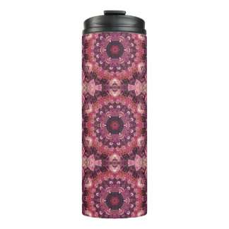 pink quilt thermal tumbler