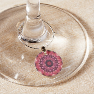 Pink Quilt Wine Charm