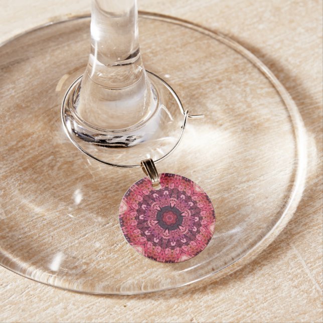 Pink Quilt Wine Charm (In Situ)