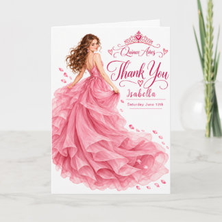 Pink Quinceañera Invitation