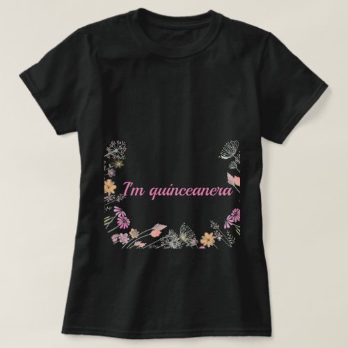 Pink Quinceanera Princess T_Shirt